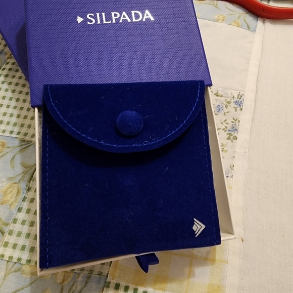 NEW Silpada Braided Brilliance Ring 0.925 Sterling Silver Cut CZ Bold Statement - Picture 11 of 14